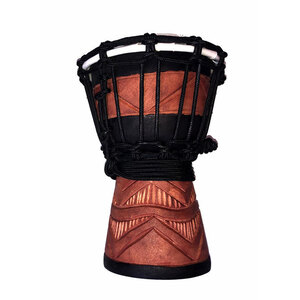 Toca Wooden Mini Series 4" Djembe in Carved Diamond Design