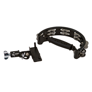 Toca Tambourine with Easy Place Mount &amp; Double Nickel Plated Jingles