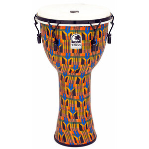 Toca Freestyle 2 Series Mech Tuned Djembe 12" in Kente Cloth 