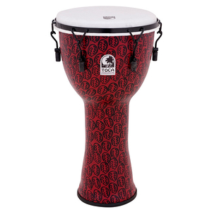 Toca Freestyle 2 Series Mech Tuned Djembe 12" in Red Mask 