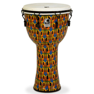 Toca Freestyle 2 Series Mech Tuned Djembe 14" in Kente Cloth with Bag