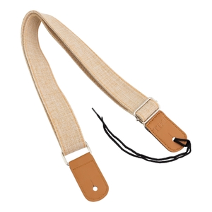 Tiki Cotton &amp; Linen Ukulele Strap in Beige