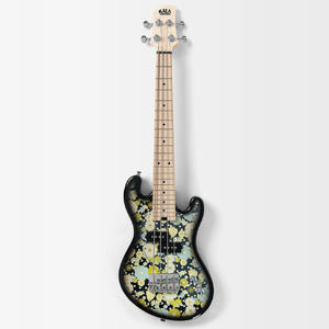 Kala Solid Body 4-String Fretted U•BASS - Floral Black Burst