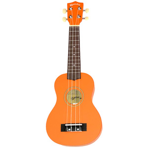 Kealoha Wooden Coloured Series Soprano Ukulele with Bag in Orange Finish
