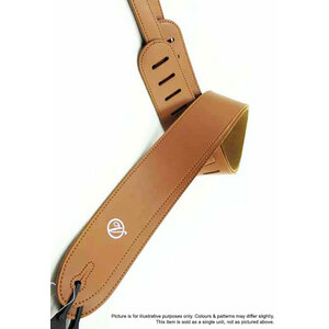 Vorson Light Brown Leather Guitar Strap