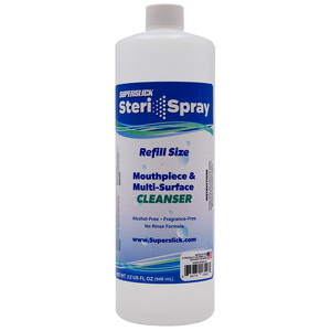 Superslick Steri-Spray Mouthpiece &amp; Multi Surface Cleanser Refill Bottle - 946ml