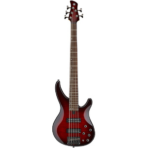 Yamaha TRBX605 Dark Red Burst 5 String Bass Guitar