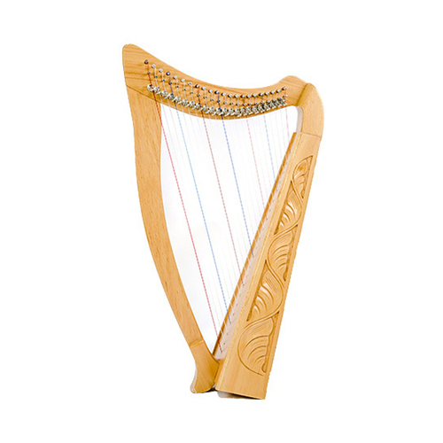 Heather Harp-22 String Carved w/Bag