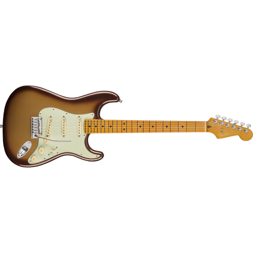 Fender American Ultra Series Stratocaster Electric Guitar in Mocha Burst
