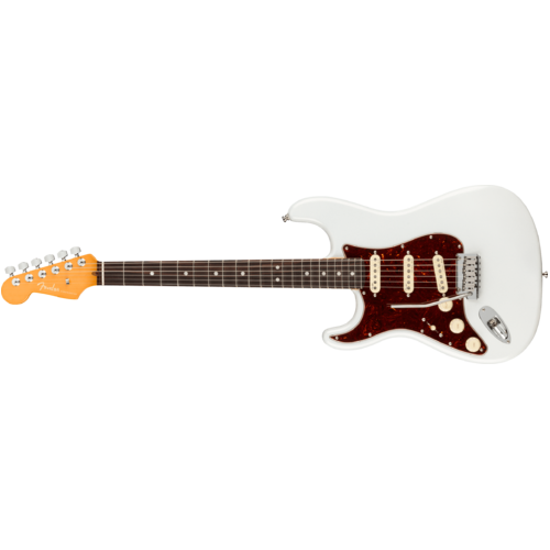 Fender American Ultra Stratocaster® Left-Hand, Rosewood Fingerboard, Arctic Pearl