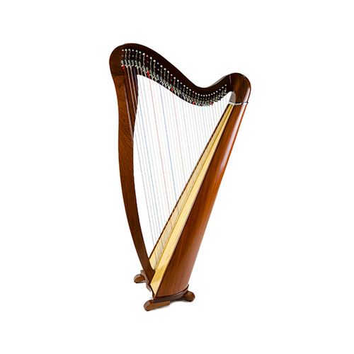 Roundback Harp - 34 String Mahogany