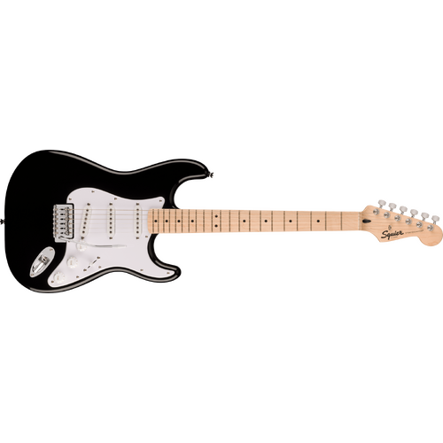 Squier Sonic Stratocaster®, Maple Fingerboard, White Pickguard, Black