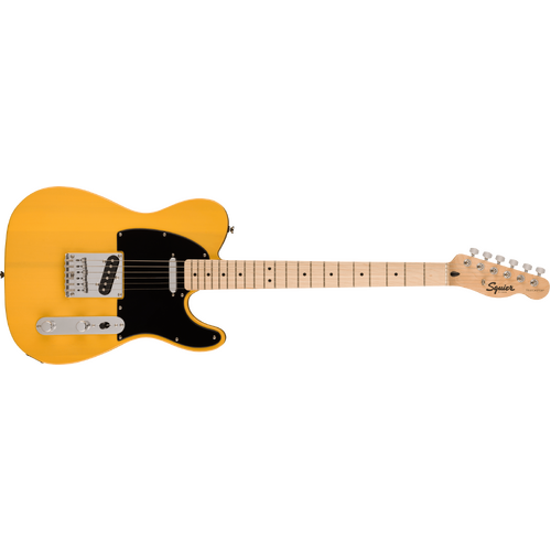 Squier Sonic Telecaster®, Maple Fingerboard, Black Pickguard, Butterscotch Blonde