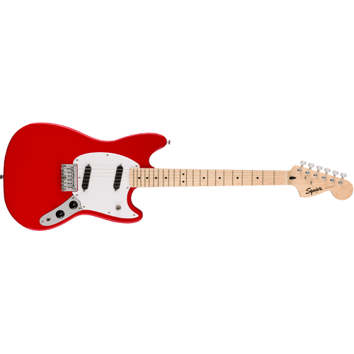 Squier Sonic Mustang®, Maple Fingerboard, White Pickguard, Torino Red