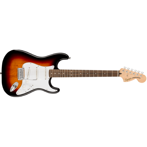 Squier Affinity Series™ Stratocaster®, Laurel Fingerboard, White Pickguard, 3-Color Sunburst