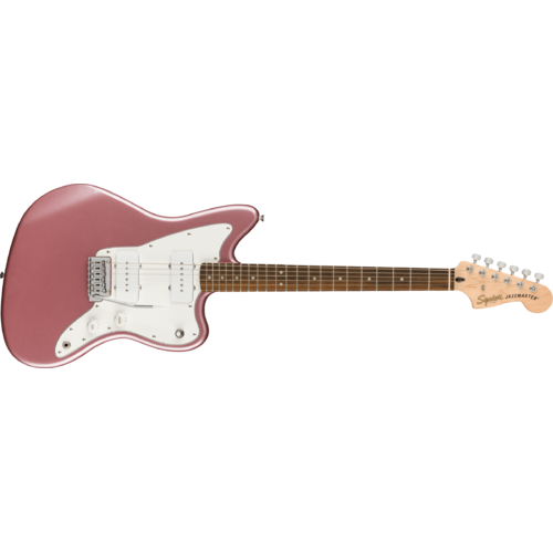 Squier Affinity Series™ Jazzmaster®, Laurel Fingerboard, White Pickguard, Burgundy Mist