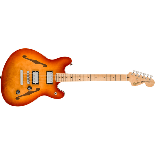 Fender Squier  Affinity Series™ Starcaster® Deluxe, Maple Fingerboard, Sienna Sunburst