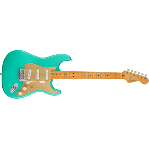 40th Anniversary Stratocaster®, Vintage Edition, Maple Fingerboard, Gold Anodized Pickguard, Satin Seafoam Green