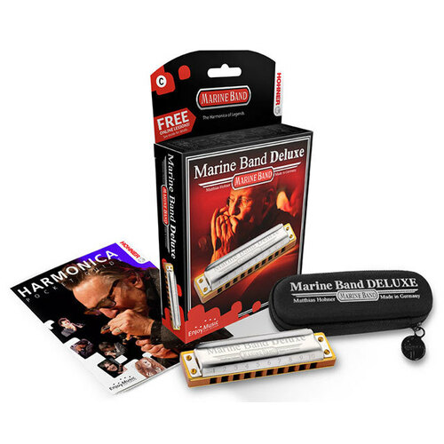 Hohner Marine Band Deluxe Harmonica in the Key of Bb