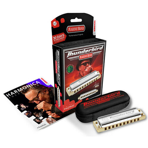 Hohner Marine Band Thunderbird Harmonica in the Key of Low A Major