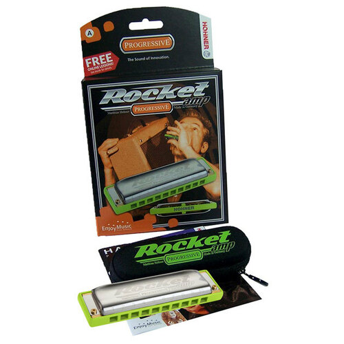 Hohner Progressive Series Rocket Amp Harmonica in the Key of F