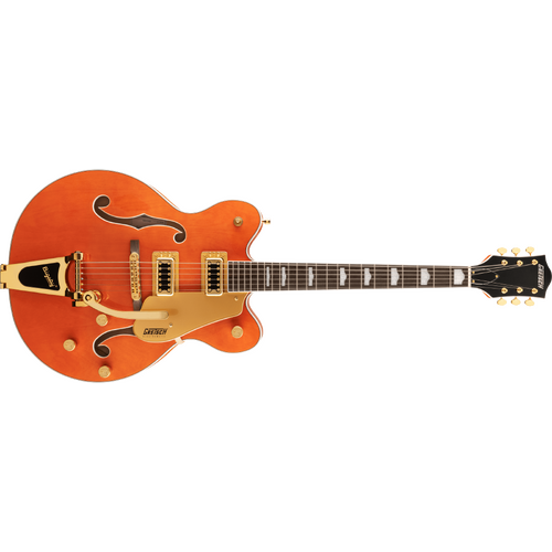 G5422TG Electromatic® Classic Hollow Body Double-Cut with Bigsby® and Gold Hardware, Laurel Fingerboard, Orange Stain