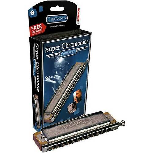 Hohner Super Chromonica Chromatic Harmonica in the Key of D