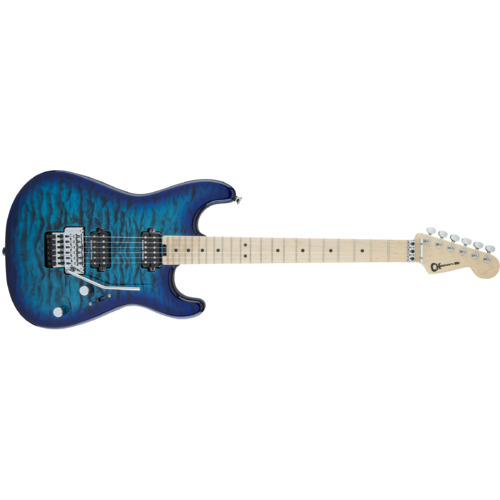 Charvel Pro-Mod San Dimas¸ Style 1 HH FR M QM, Maple Fingerboard, Chlorine Burst
