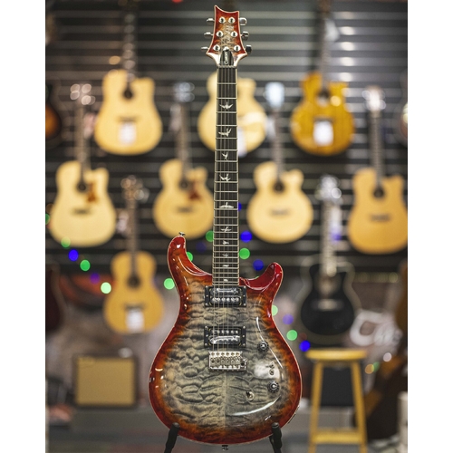 PRS SE Custom 24 08 Quilt: Charcoal Cherry Burst