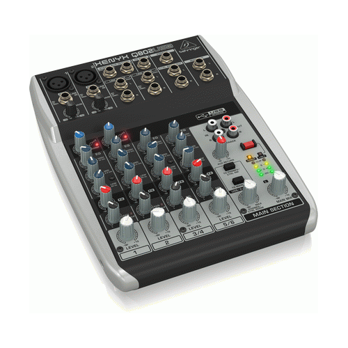 Behringer Xenyx Q802USB Premium 8-Input, 2-Bus Mixer with USB/Audio Interface