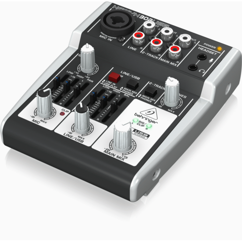 Behringer Xenyx 302USB Premium 5-Input Mixer with USB/Audio Interface