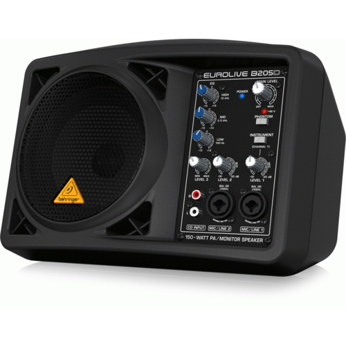 Behringer Eurolive B205D Ultra Compact Active 150W, 525" Multi-purpose PA Speaker System