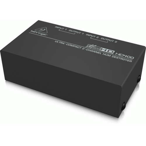 Behringer MicroHD HD400 Ultra-Compact 2-Channel Hum Destroyer