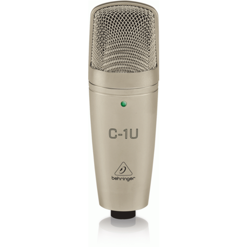 Behringer C-1U Large Diaphragm Condenser Microphone with Built-in USB Interface