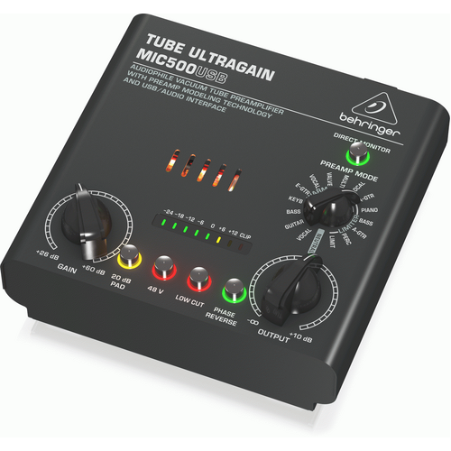 Behringer Tube Ultragain MIC500USB Preamp