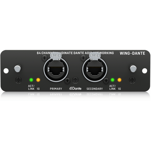 Behringer AOIPDANTE WING Expansion Card for 64x64 Channel Audinate Dante AoIP Networking