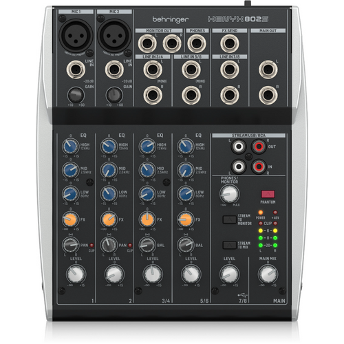 Behringer Xenyx 802S 8 Channel Mixer With USB