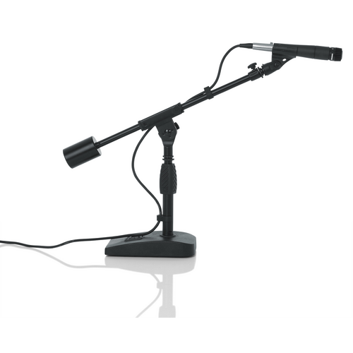 Gator GFW-MIC-0822 Telescoping Boom Microphone Stand Desktop & Bass Drum
