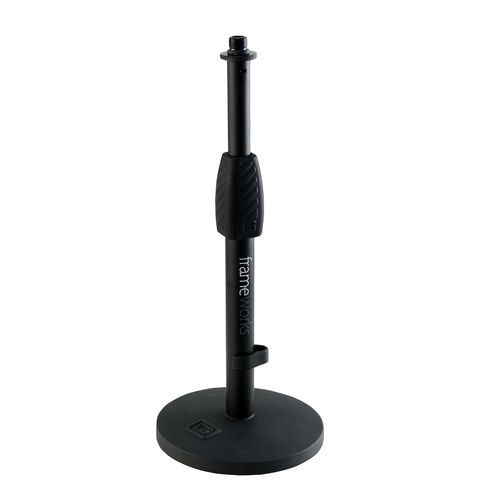 Gator GFW-MIC-0601 Desktop Microphone Stand with Round Base and Twist Clutch