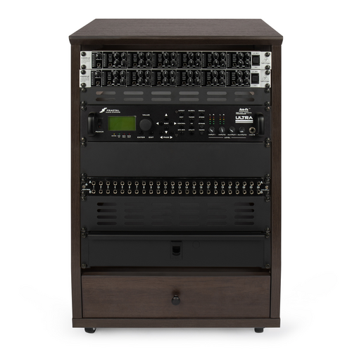 Gator GFW-ELITESTUDIORK12-BRN Frameworks Elite Angled Studio Rack 12U Brown