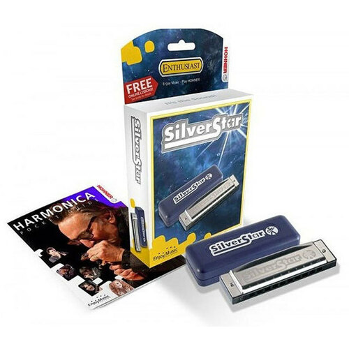 Hohner Enthusiast Series Silverstar Harmonica in the Key of F