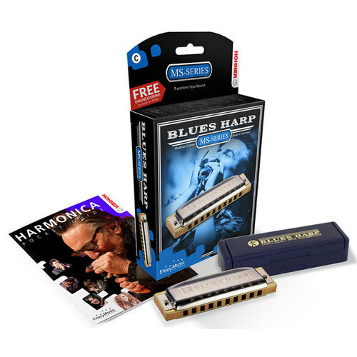Hohner MS Series Blues Harp Harmonica in the Key of Ab