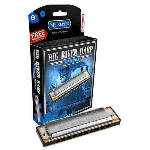 Hohner MS Series Big River Harmonica in the Key of A