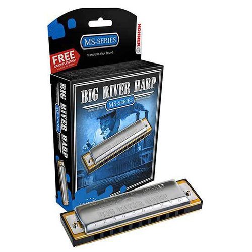 Hohner MS Series Big River Harmonica in the Key of Bb