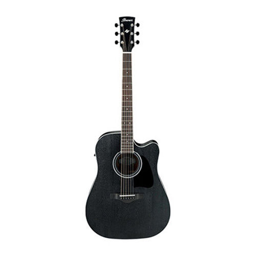 Ibanez AW84CE WK Acoustic Guitar in Weathered Black