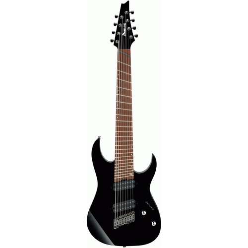 Ibanez RGMS8 Black Electric 8 String Guitar