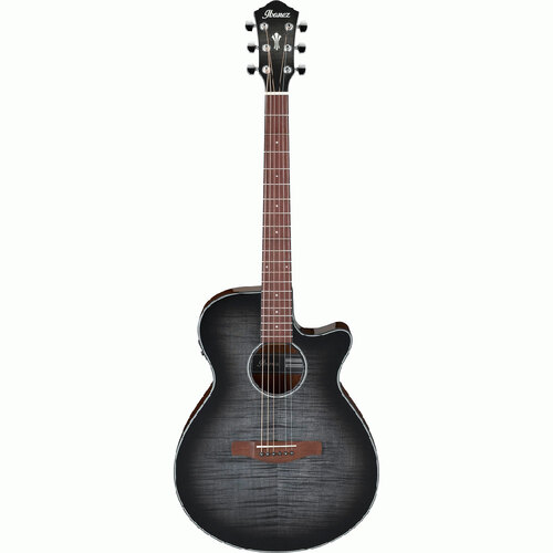 Ibanez AEG70TCH AC/EL Guitar in Transparent Charcoal Burst High Gloss