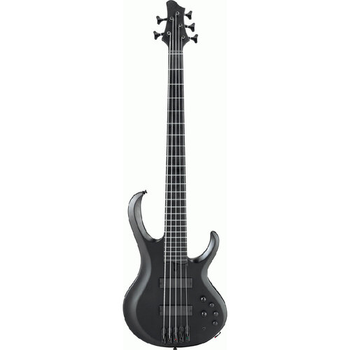 Ibanez BTB625EXBKF 5-String Electric Bass Guitar in Black Flat