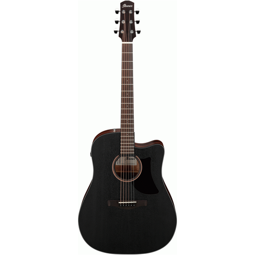 Ibanez AAD190CE Weathered Black Open Pore Acoustic Guitar