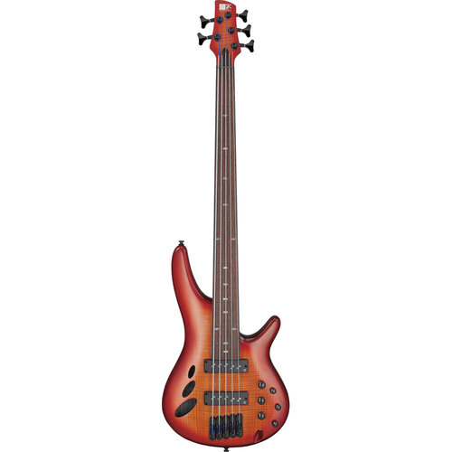 Ibanez SRD905FBTL 5-String Electric Bass Guitar in Brown Topaz Burst Low Gloss